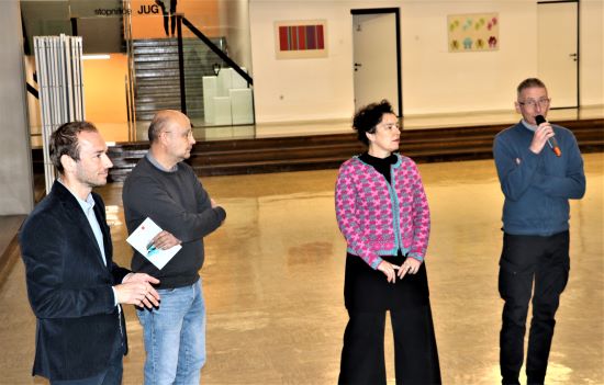 Jurij Selan, Roman Makše, Mojca Zlokarnik in Andrej Brumen Čop (foto. V.B.) Jurij Selan, Roman Makše, Mojca Zlokarnik in Andrej Brumen Čop (foto. V.B.)