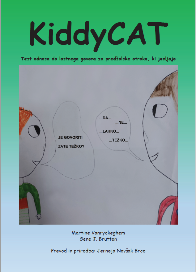 KiddyCAT: Test odnosa do lastnega govora za predšolske otroke, ki jecljajo